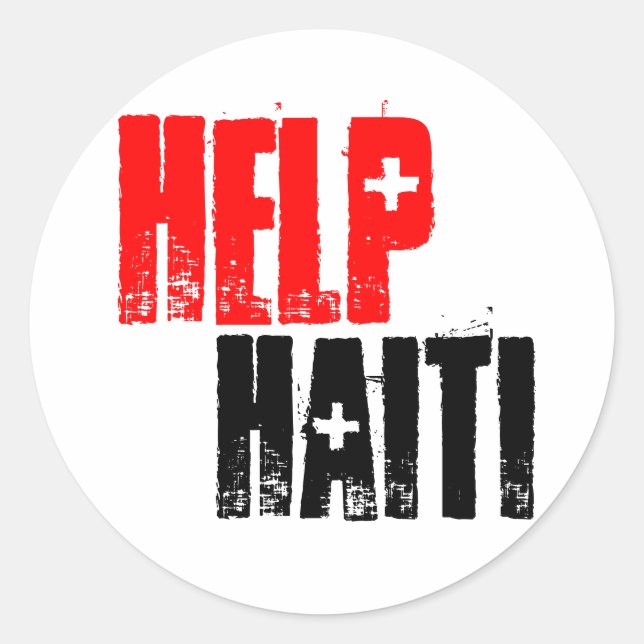 ETIQUETA DE HAITI DA AJUDA (Frente)