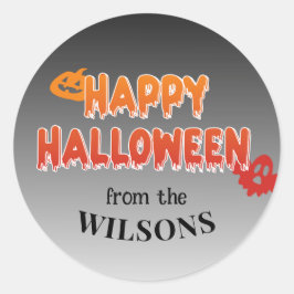 Etiqueta de Halloween Feliz Personalizada: Adicion