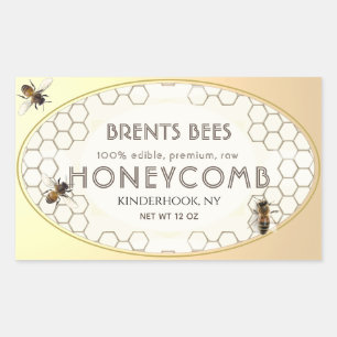 Etiqueta de Honeycomb com Borda Dourada de Bebês H