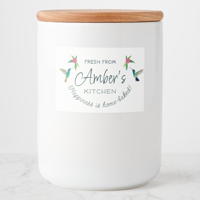 Etiqueta de Hummingbird Personalizada (Frente)