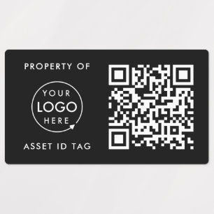 Etiqueta de ID de ativo Código QR Propriedade d