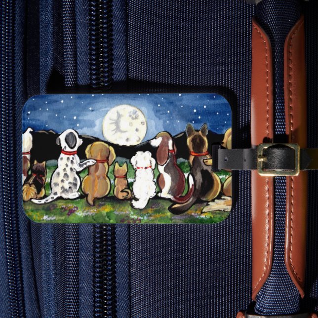 Etiqueta de identificação de bagagem do cão Marinh (Frente Insitu 4)