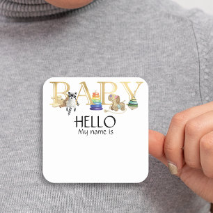 Etiqueta de Identificação para Chá de Bebê