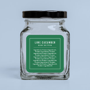 Etiqueta de Ingredientes de Cor Personalizados das