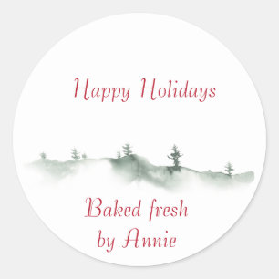 Etiqueta de inverno para Aquarela de Férias