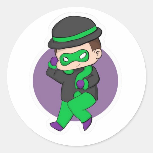 Etiqueta de Jaqueta do Questionário Riddler (Frente)