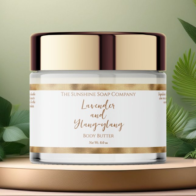 Etiqueta de Jar Cosmético à Prova de Água, de Folh (Criador carregado)