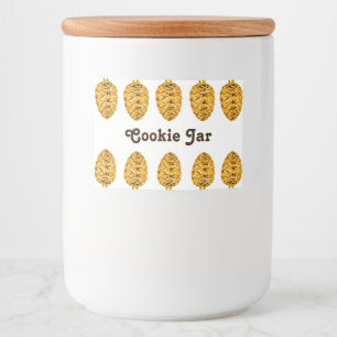 Etiqueta de Jar de Cookie