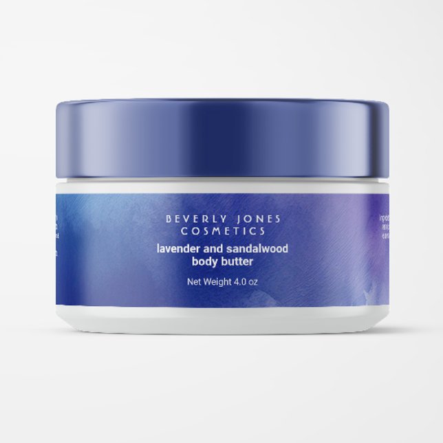 Etiqueta de Jar de Cosméticos Azul e Púrpura (Criador carregado)