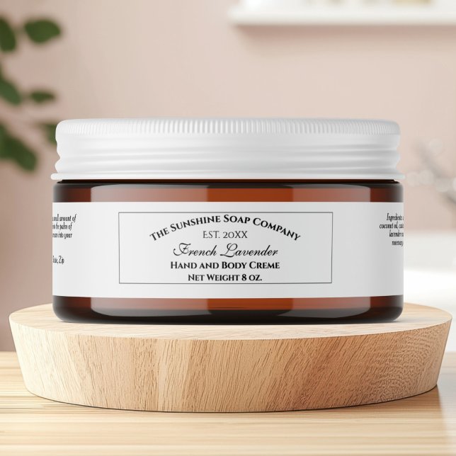 Etiqueta de Jar de Cosméticos Brancos do Estilo Vi (Criador carregado)