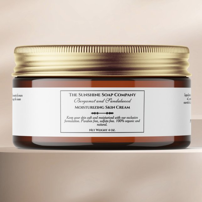 Etiqueta de Jar de Cosméticos Brancos do Estilo Vi (Criador carregado)