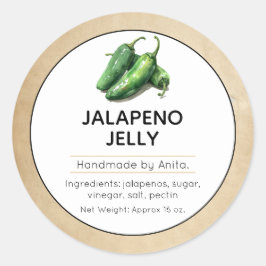 Etiqueta de Jar de Trilagem de Japapeno Jelly