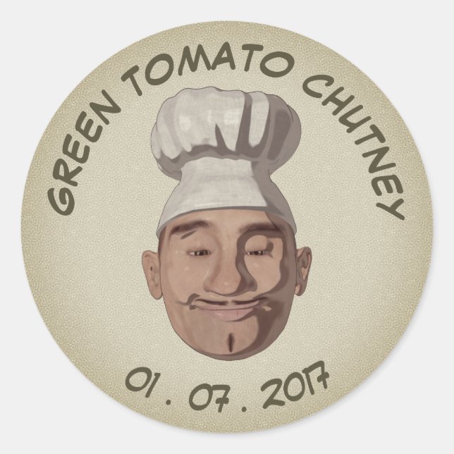 Etiqueta de Jar Personalizada do Estilo Retroativo (Frente)