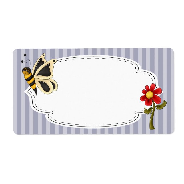 Etiqueta de Jardim de Borboleta (Frente)