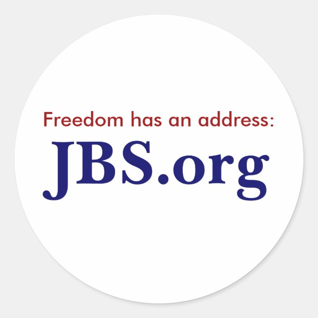 etiqueta de JBS.org (Frente)