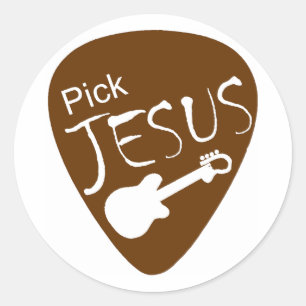 Etiqueta de Jesus da picareta