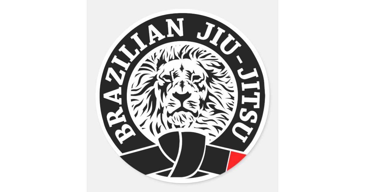 Etiqueta de Jiu Jitsu do brasileiro (redonda) Adesivo Zazzle Advance Artesanato Osasco ~ Etiqueta de Jiu Jitsu do brasileiro (redonda) Adesivo Zazzle