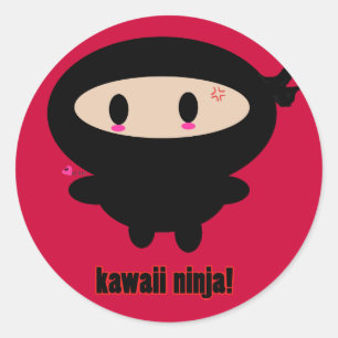 Etiqueta de Kawaii Ninja
