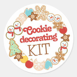 Etiqueta de Kit de Decoração de Biscoito de Natal