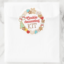 Etiqueta de Kit de Decoração de Biscoito de Natal