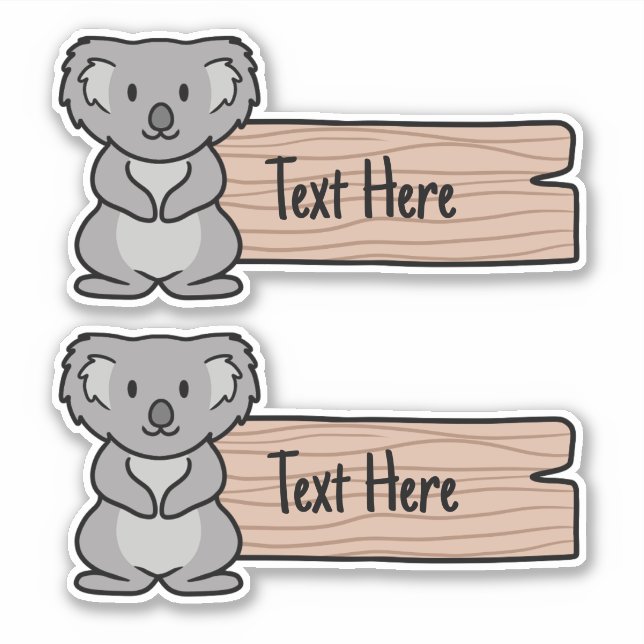 Etiqueta de Koala (Frente)