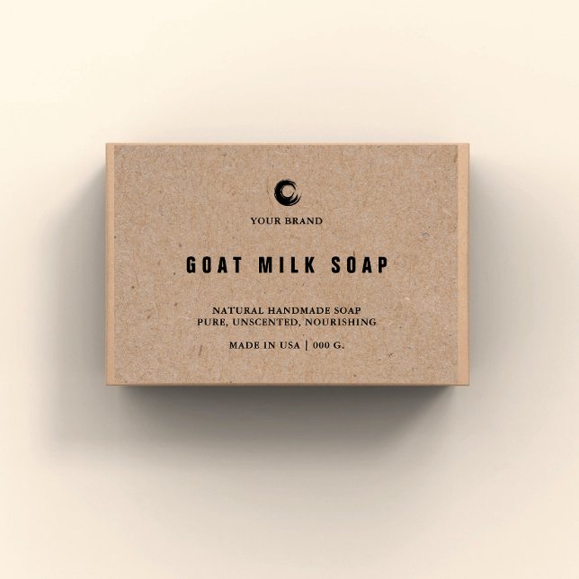 Etiqueta de Kraft Soap artesanal (Criador carregado)