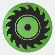 Etiqueta de lâmina de serra