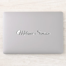 Etiqueta de Laptop Decisivo do Tumbler com Nome Pe