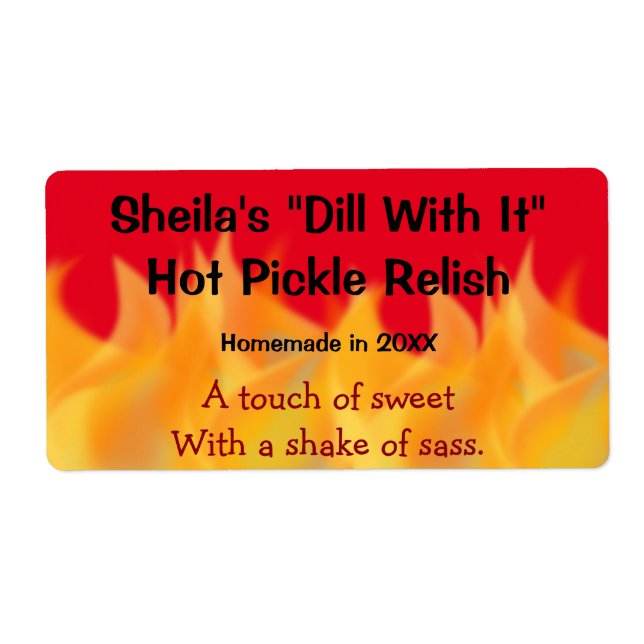 Etiqueta de latas caseiras (Frente)