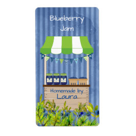 Etiqueta de latas de mirtilo