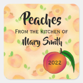 Etiqueta de latura do produto Peach