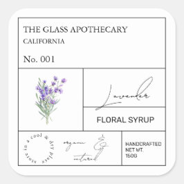 Etiqueta de Lavanda Apothecary