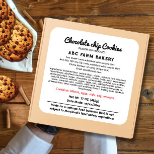 Etiqueta de Lei de Cottage em Maryland para loja d