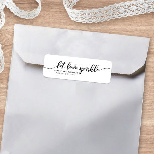 Etiqueta de Lembrança de Casamento Relaxe o Roteir