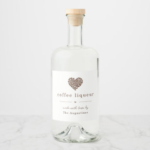 Etiqueta de Licor de Café Caseiro Grande Personali
