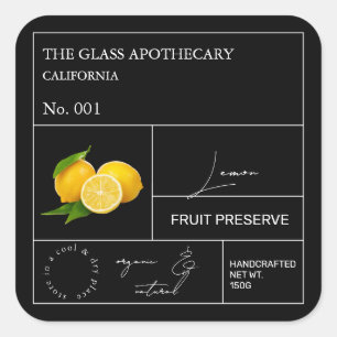 Etiqueta de Limão Apothecary