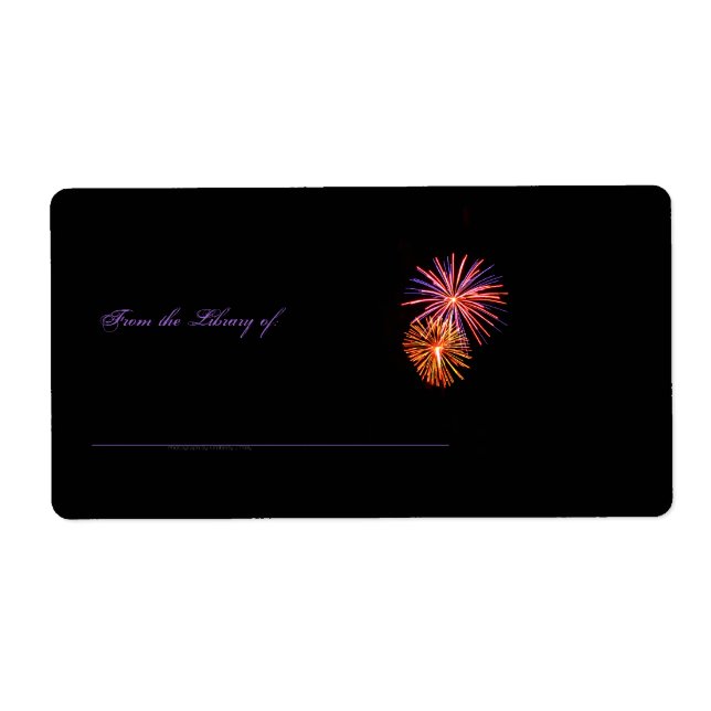 Etiqueta de Livro do Fireworks P3621 (Frente)