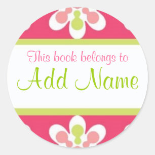 Etiqueta de Livro "este livro pertence a"