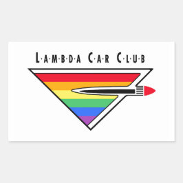 Etiqueta de logotipo do Clube de Carros Lambda