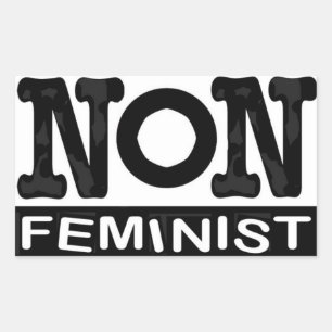 Etiqueta de logotipo não feminista clássica