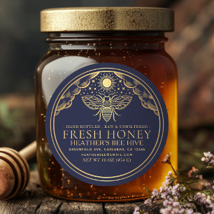Etiqueta de Maçã de Lid Honeybee Witchy Tarot Hone