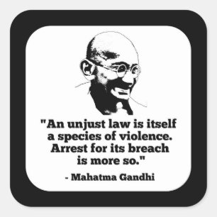 Etiqueta de Mahatma Gandhi