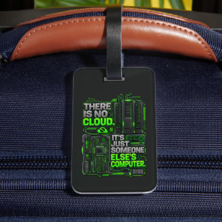 Etiqueta de mala de SysAdmin engraçada: Não há nuv