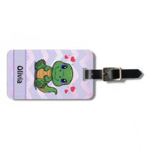 Etiqueta de mala personalizada com T-Rex Dinossaur