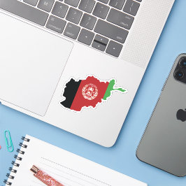 Etiqueta de Mapa do Afeganistão no País