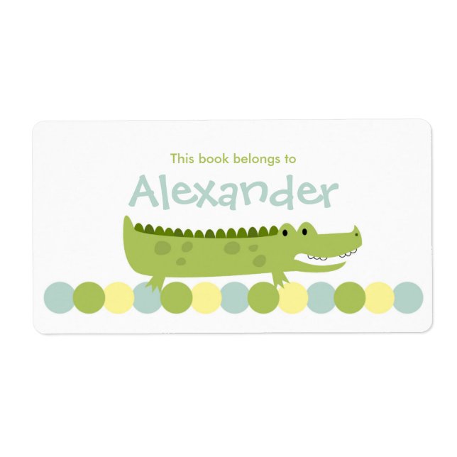 Etiqueta de Marcador Crocodilo de Alligador - Plac (Frente)