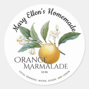 Etiqueta de Marmalada Laranja Personalizada