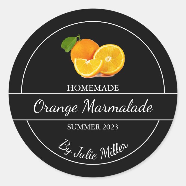 Etiqueta de Marmalada Laranja Simples (Frente)
