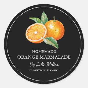 Etiqueta de Marmalada Laranja Simples