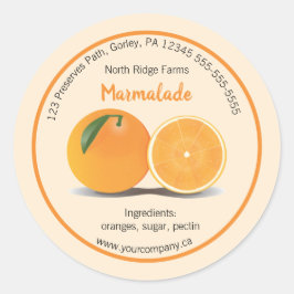 Etiqueta de Marmalade da Empresa Editável